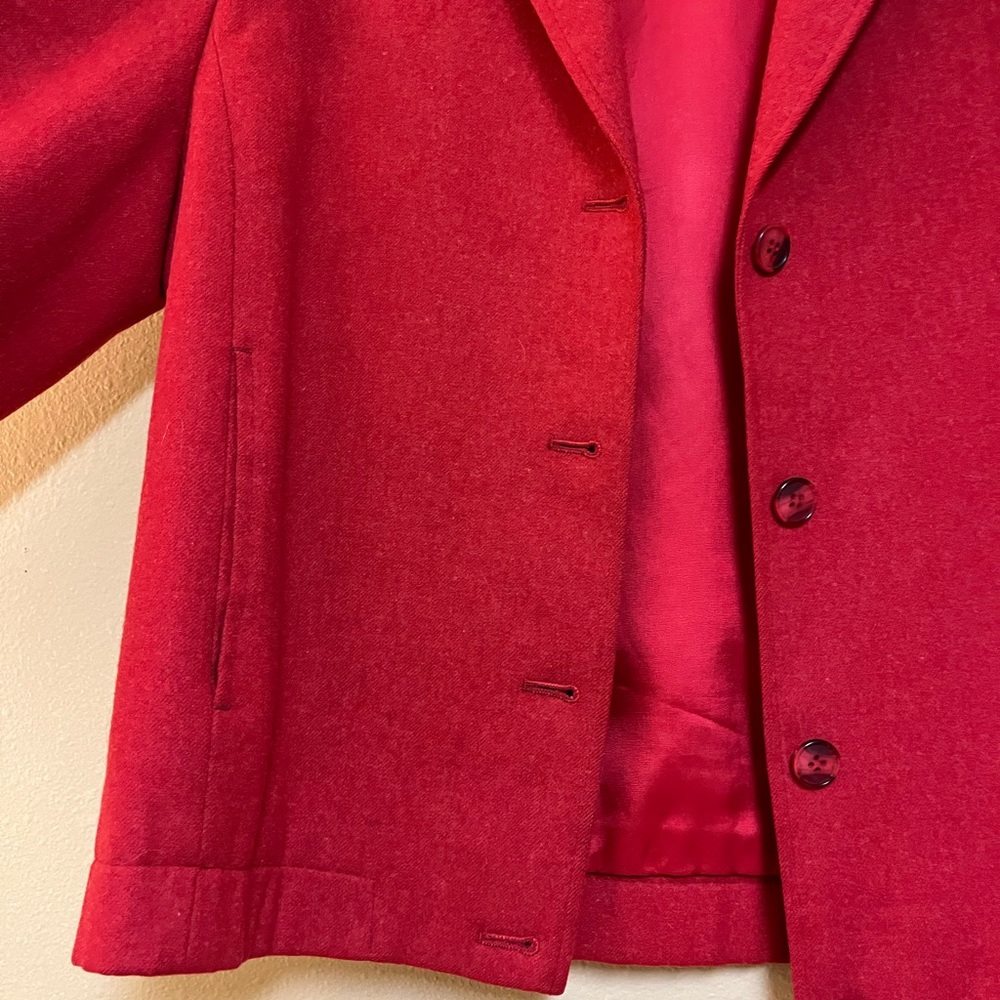 Red Wool Pendleton Jacket - image 4